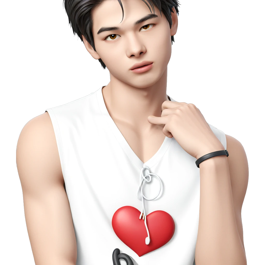 heartfelt solo male portrait emoji