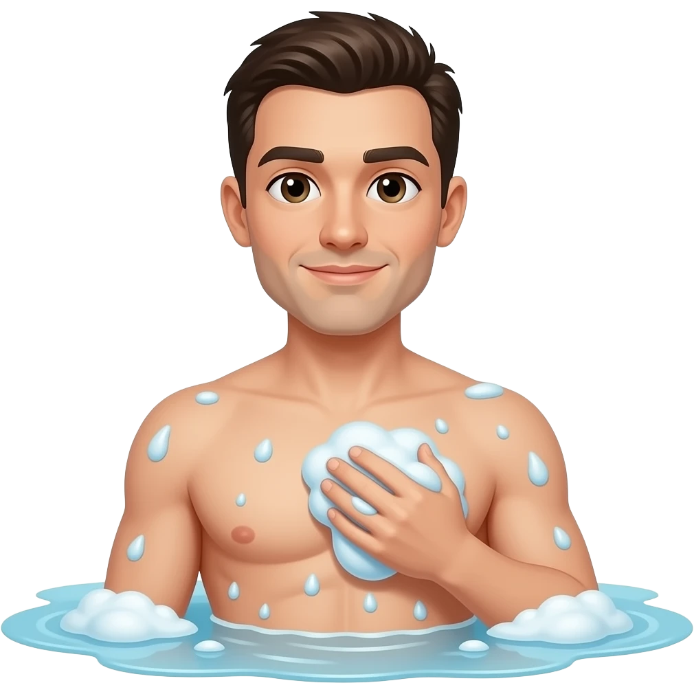 hombre bañandose emoji