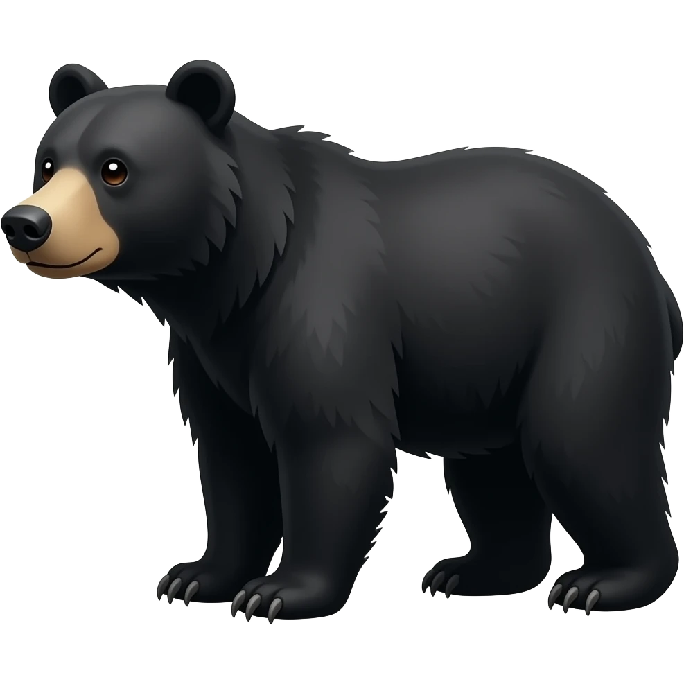 Black bear emoji