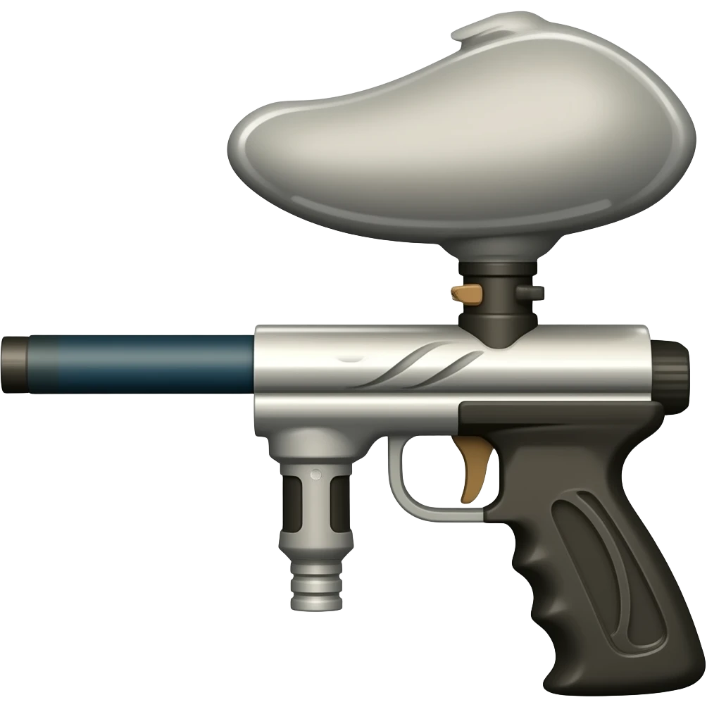 Skinny paintball gun emoji