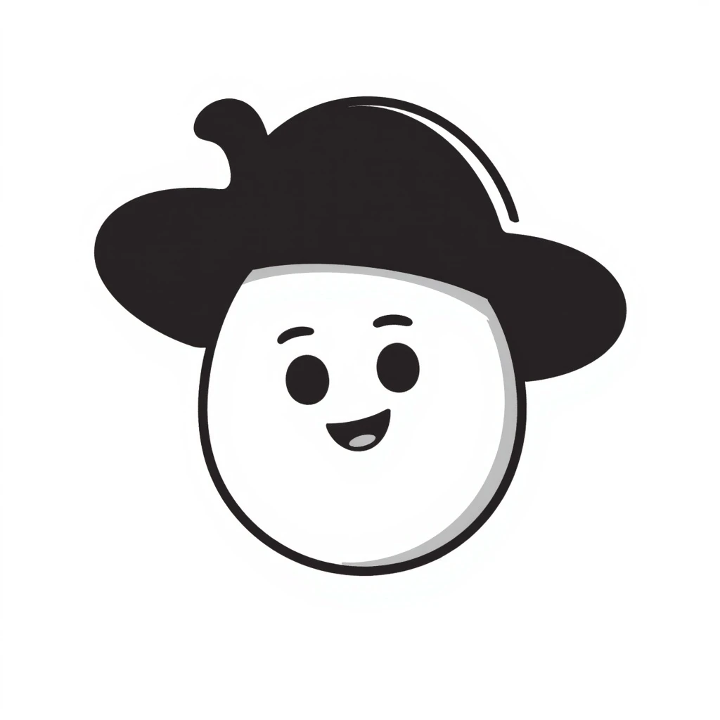 A cute potato emoji with a hat emoji