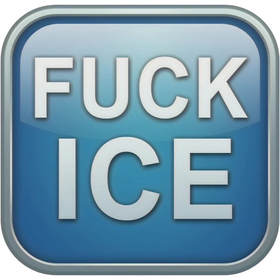 A image shiney says FUCK ICE emoji