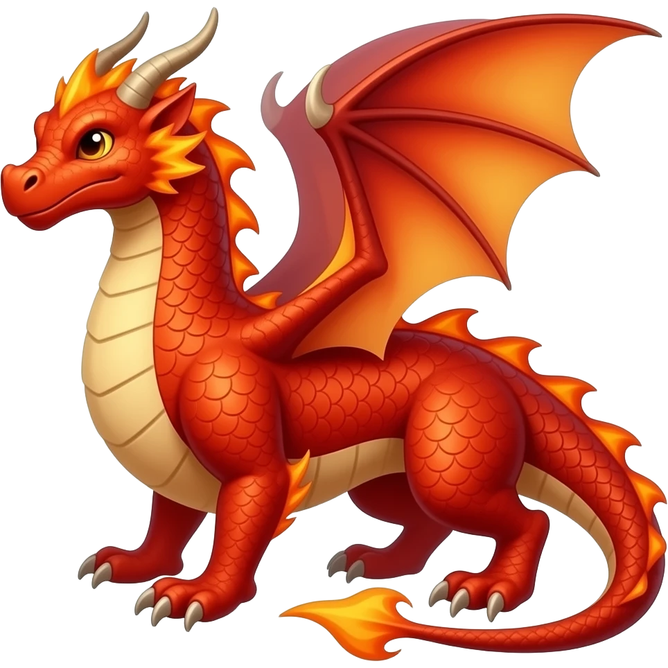 Fire dragon emoji