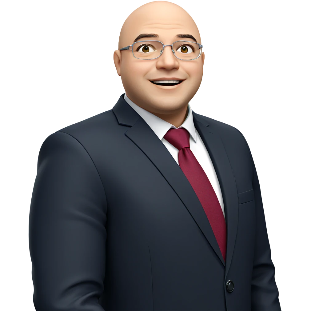 smiling man in formal outfit emoji