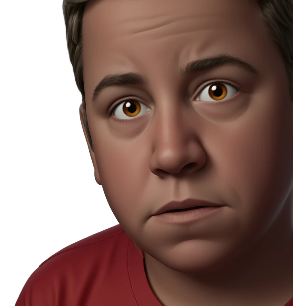 boy in red shirt portrait emoji