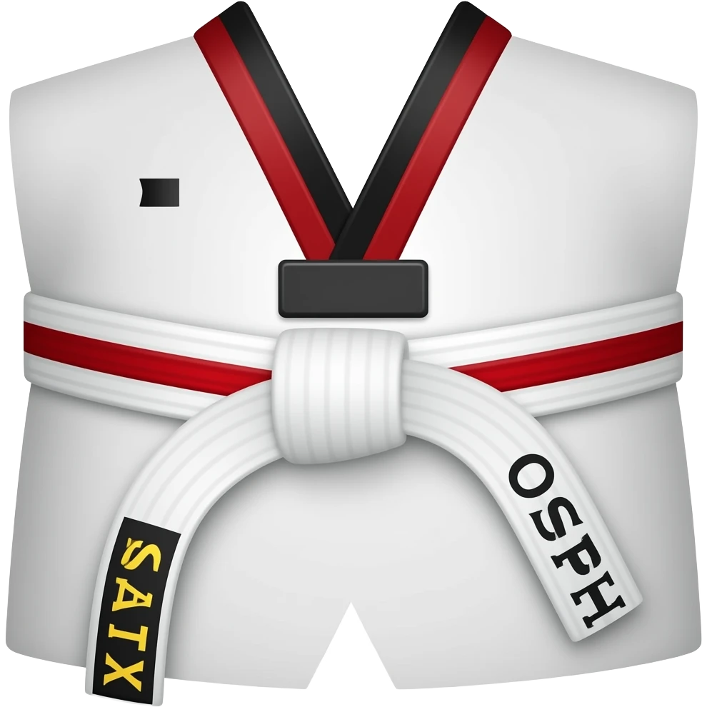 Пояс теквондо emoji