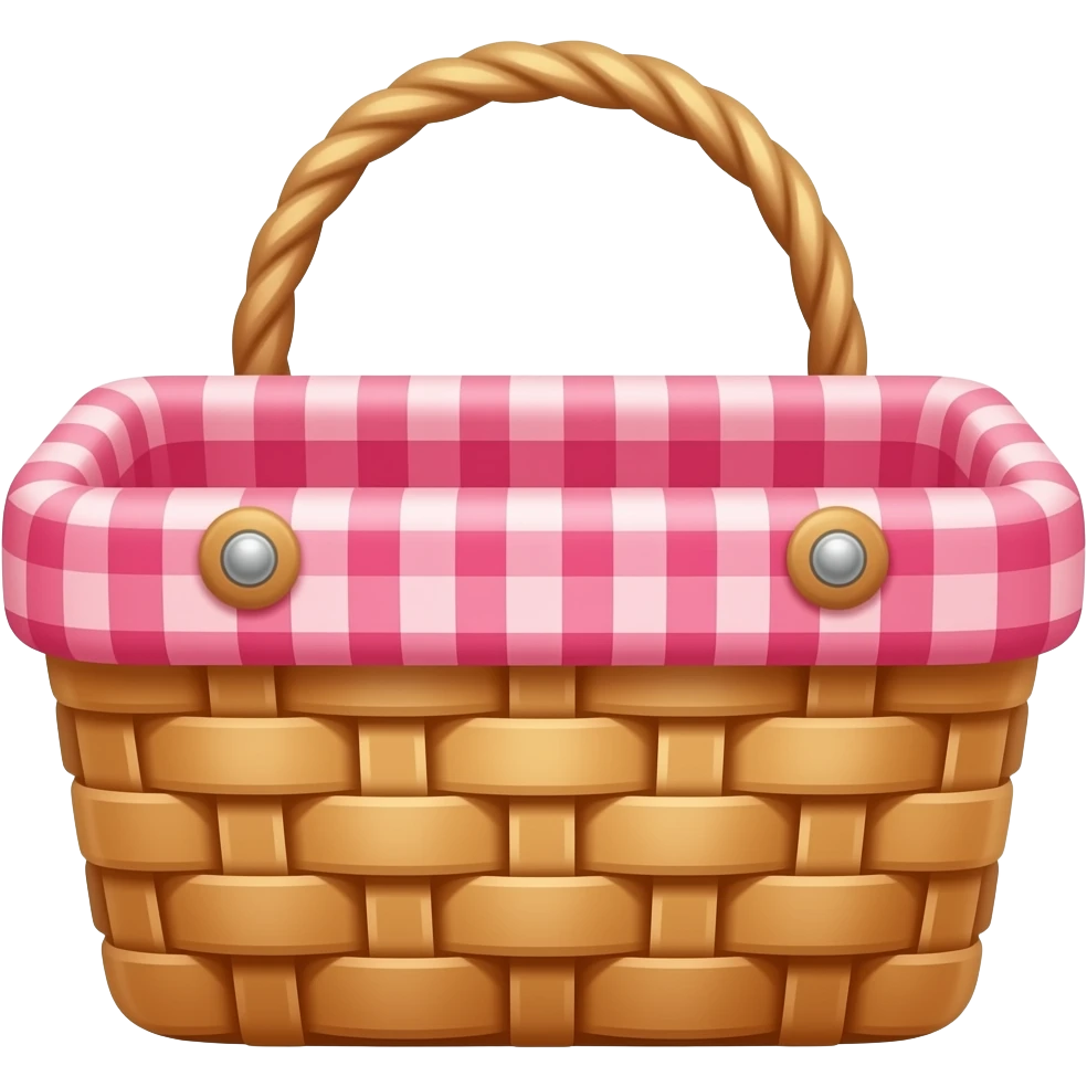Pink picnic basket emoji