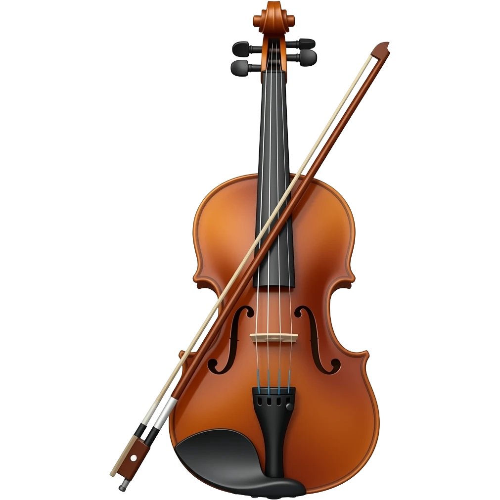 Red paintedviolin emoji