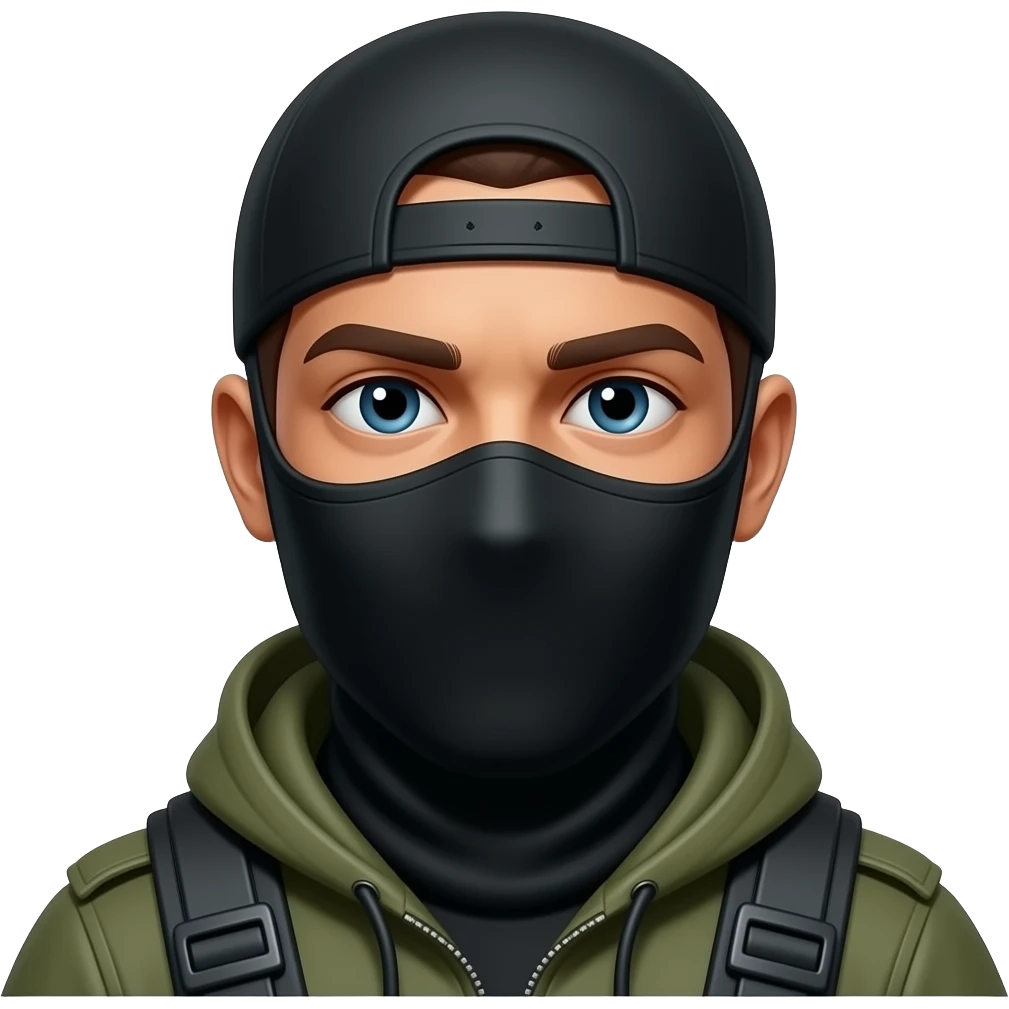 IRA fighter with black balaclava emoji