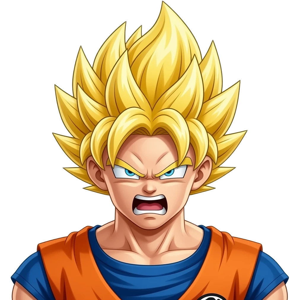 Make goku but super mad and make him ultra instinct emoji