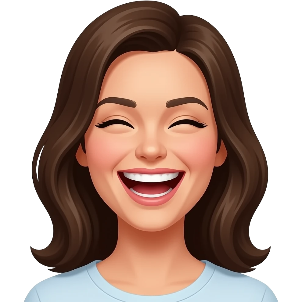 women laughing histerically emoji