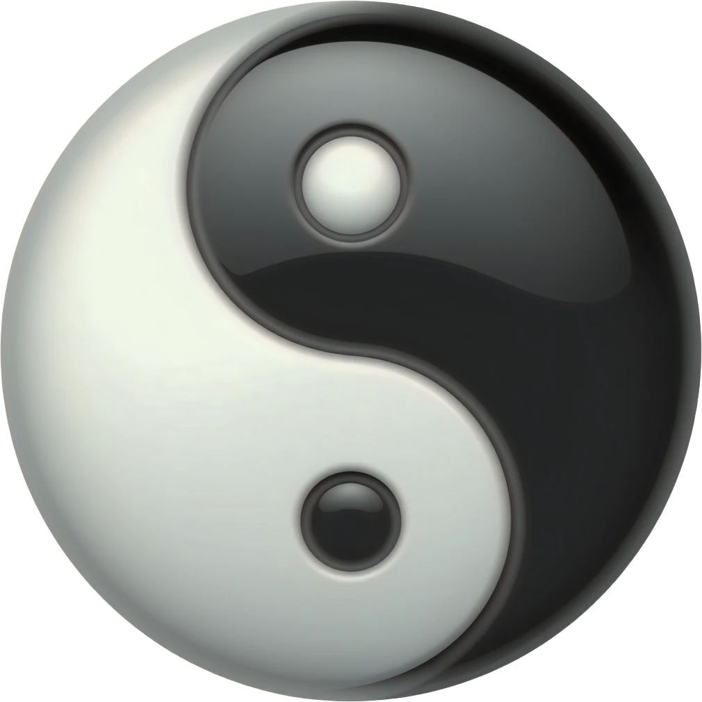 Yin yang emoji