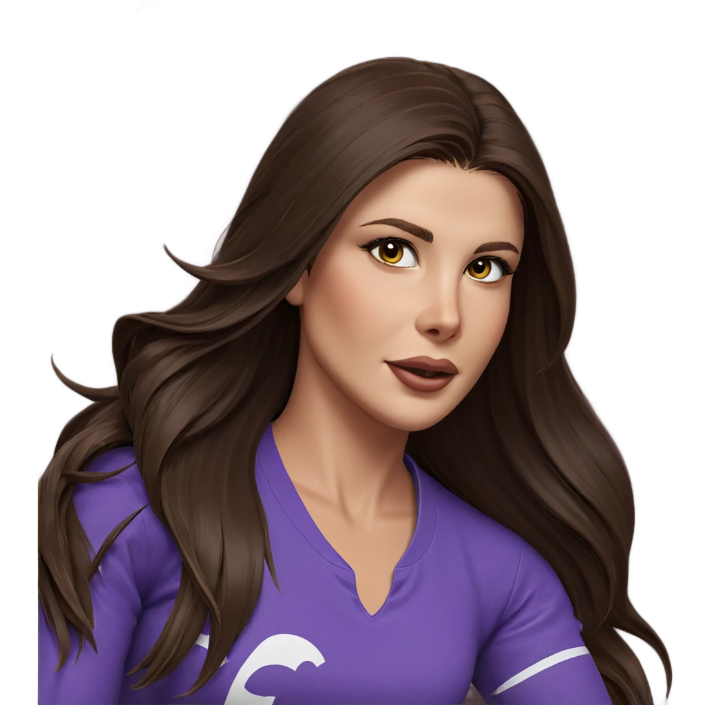 girl with long brown hair emoji