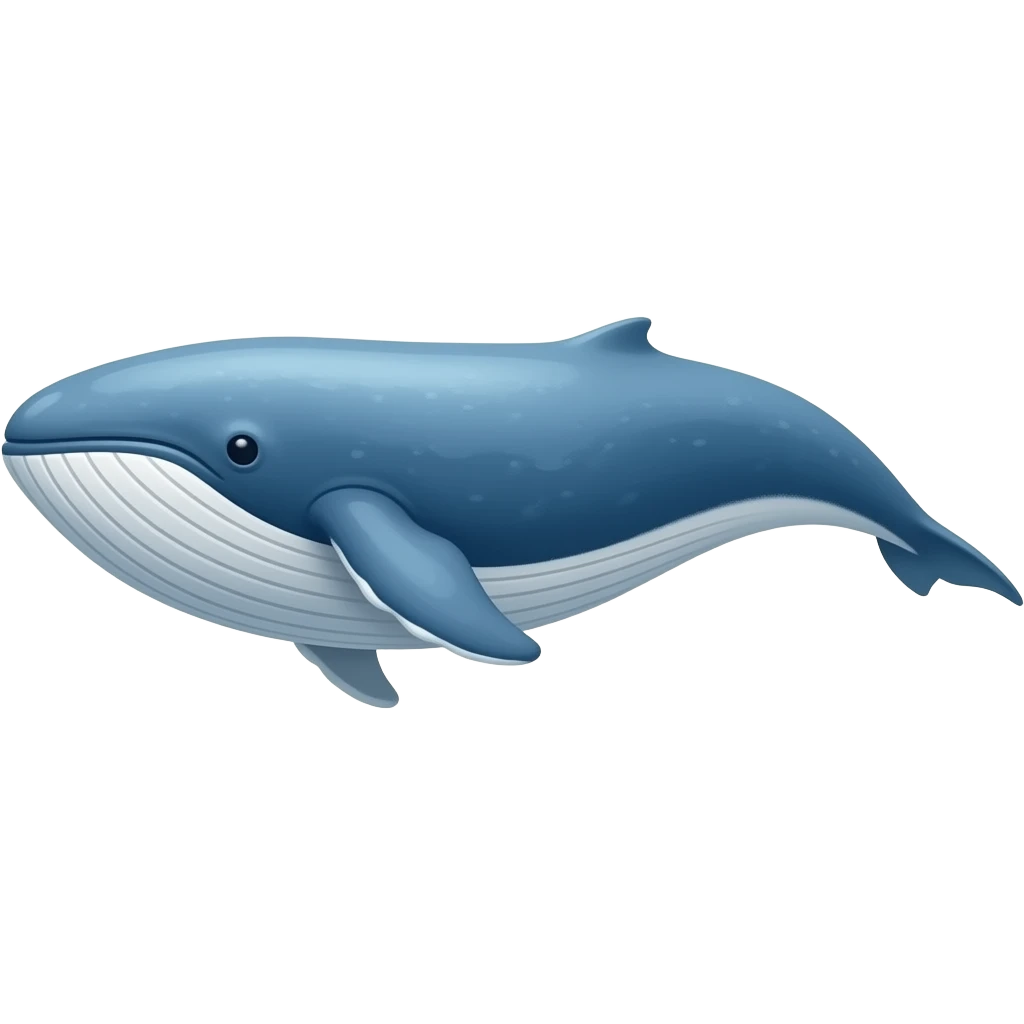 blue whale balaenoptera musculus emoji