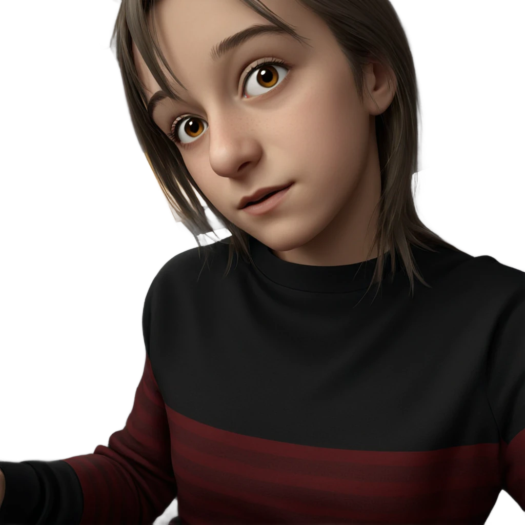 realistic portrait of girl emoji