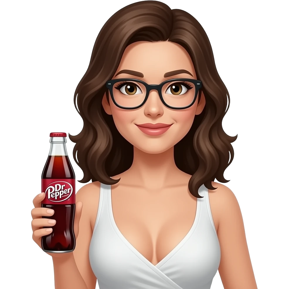 Dr Pepper with boobs emoji