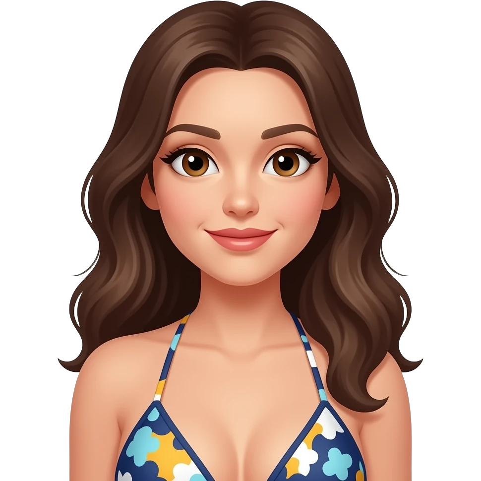 Sexy woman wearing a bikini emoji