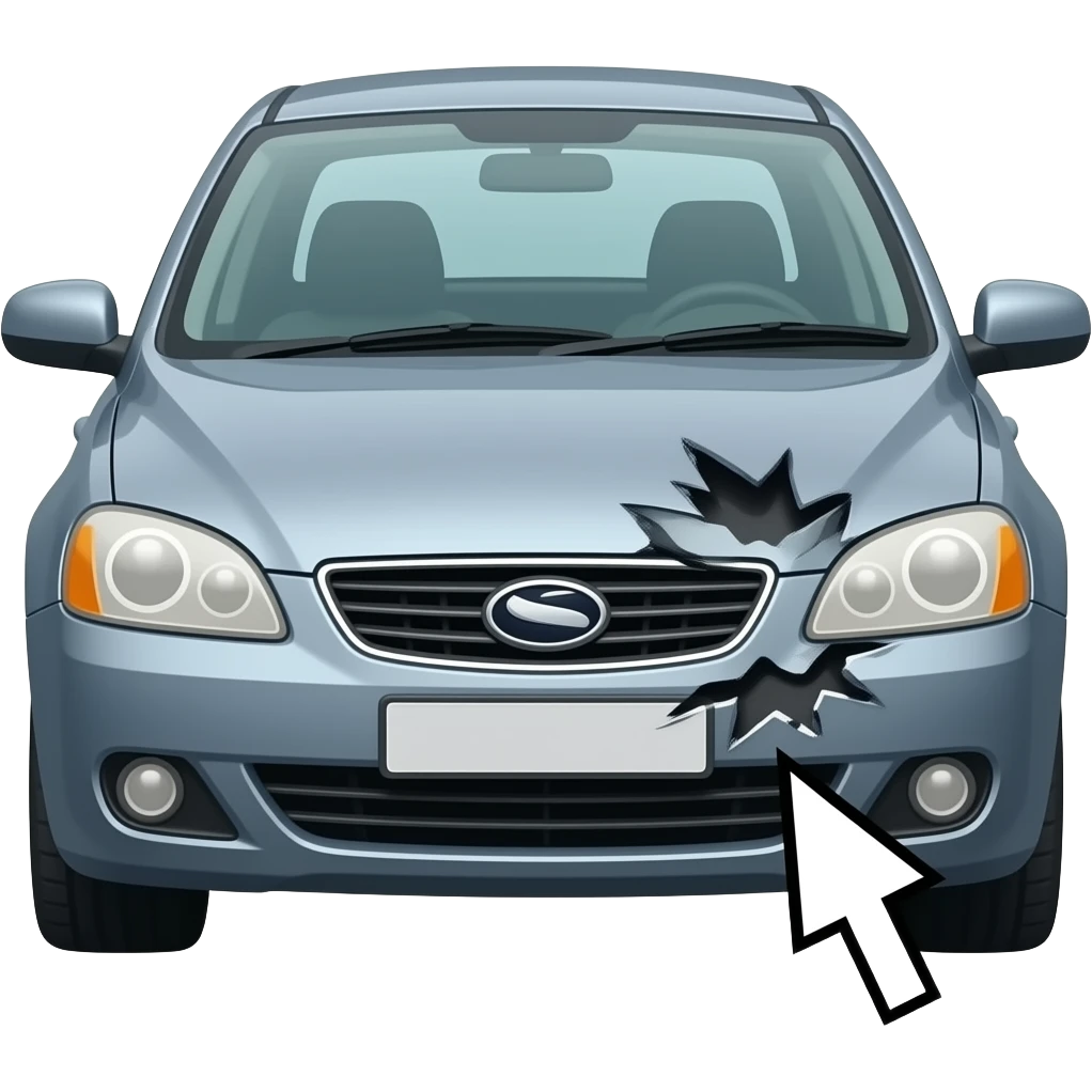 no make it have a LOTTT more damage / curb rash with a arrow pointing to it emoji