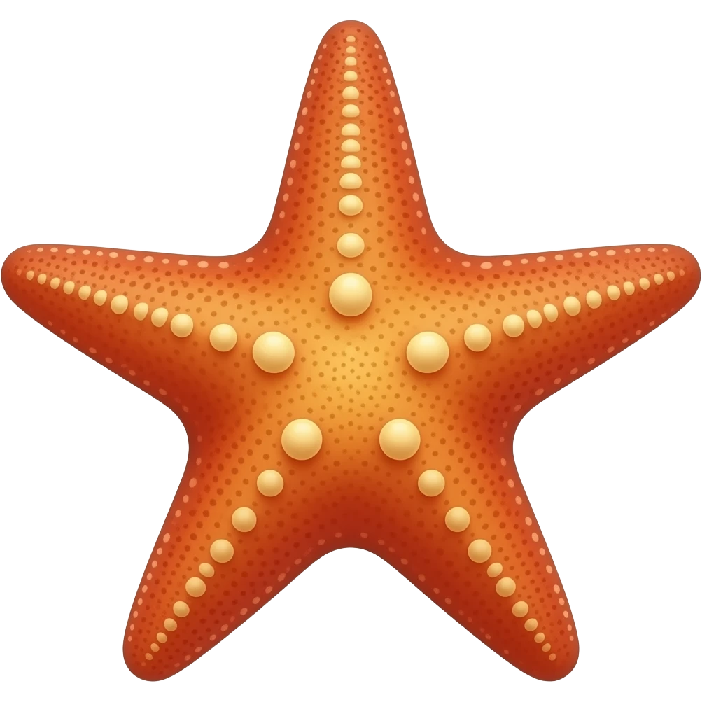 coral starfish emoji