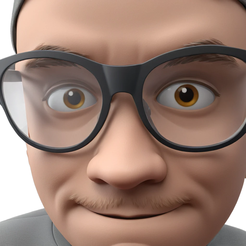 close-up of boy in glasses emoji