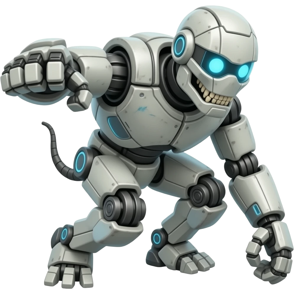 Bipedal  hunter robot emoji