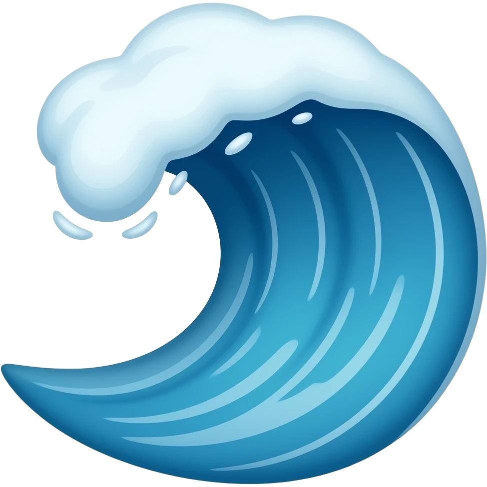 ocean waves line emoji emoji