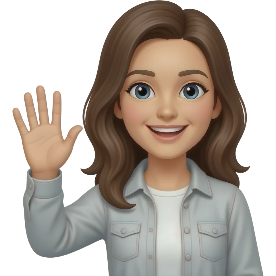 smile emoji with hand emoji