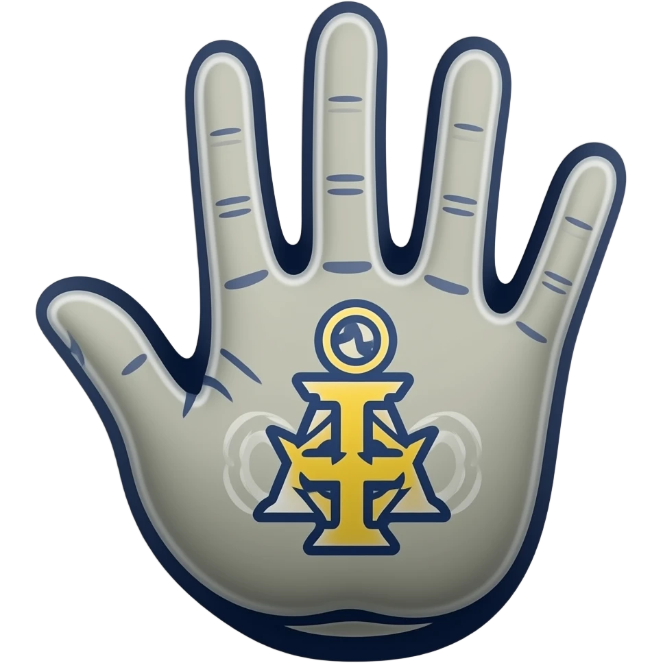 Tau Gamma Phi hand sign emoji