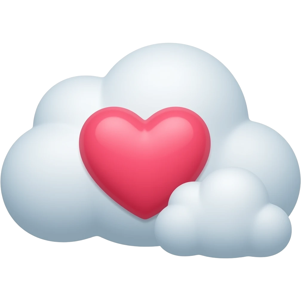 nube con corazon emoji