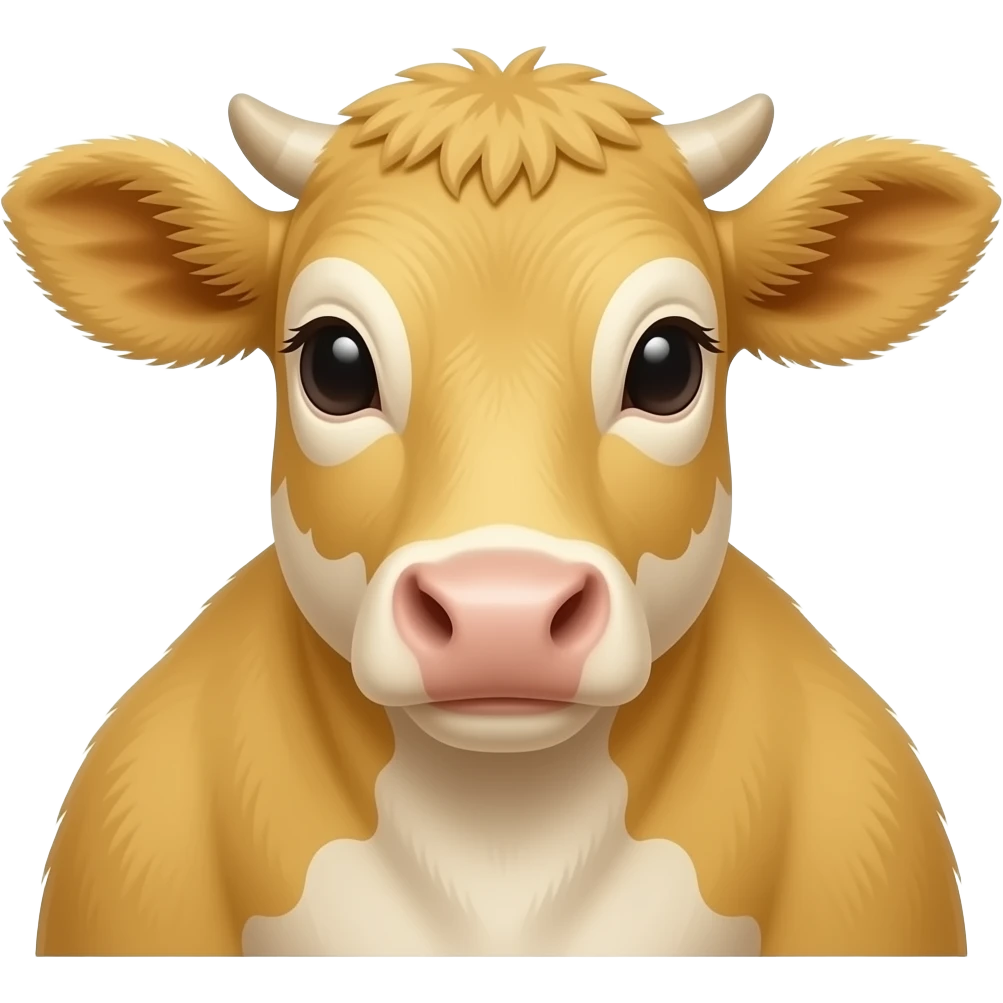 calves seen from the back, yellow without much detal. emoji