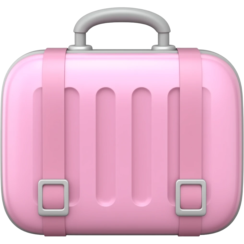 Pink suitcase emoji