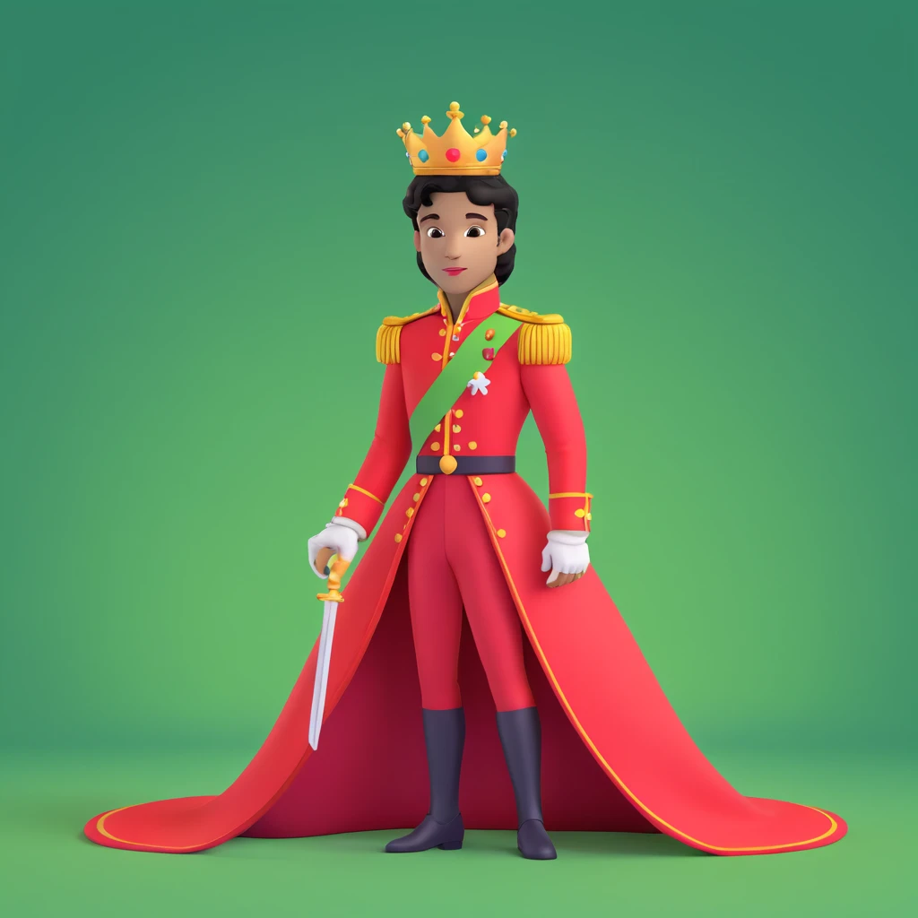 prince in red dress, royal background emoji