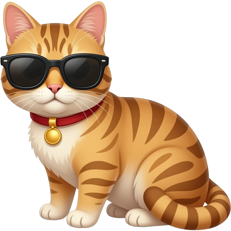 Cat wearing sunglasses emoji