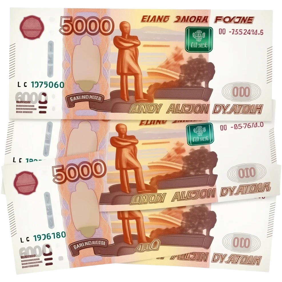 5000 рублей купюры emoji