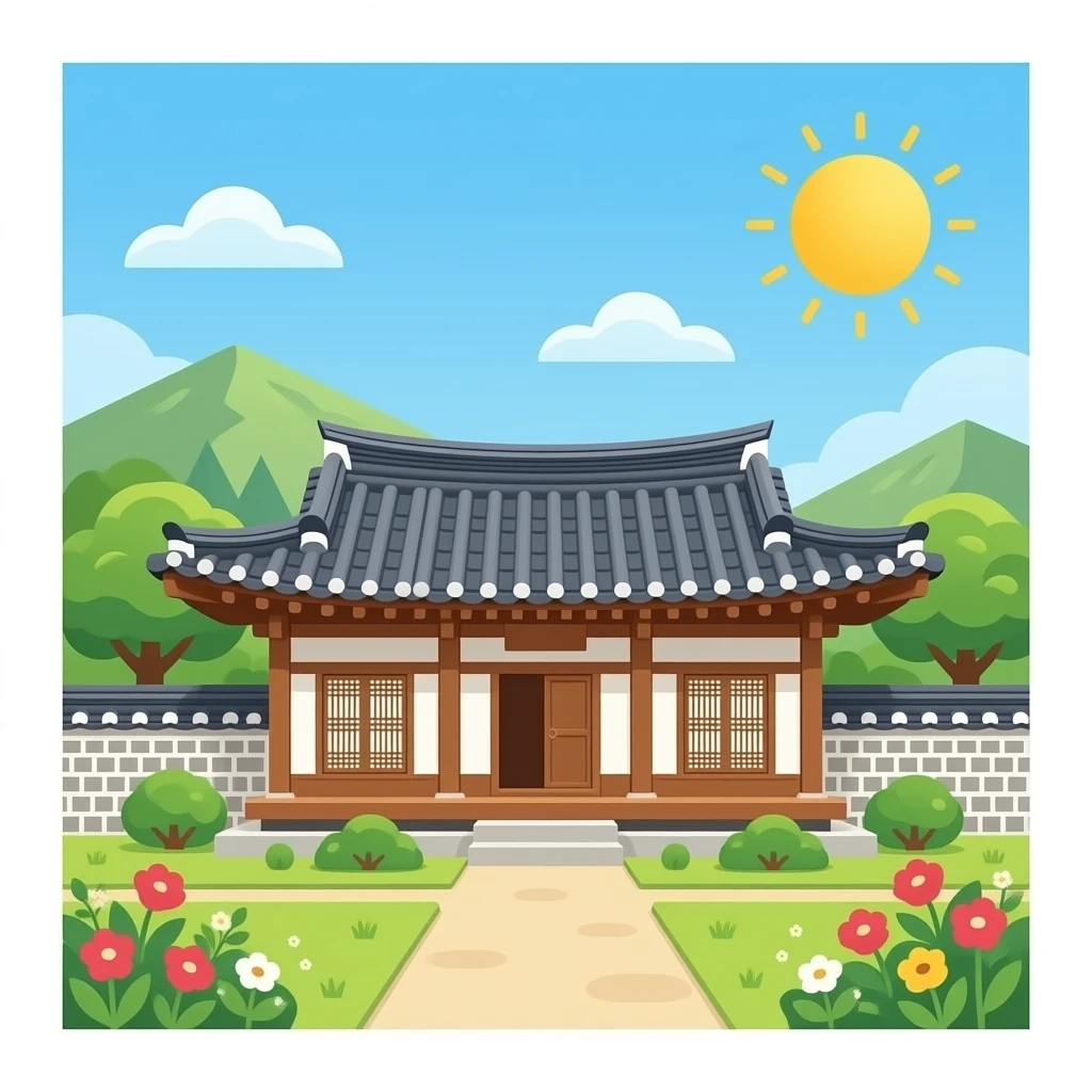 korean traditional house emoji