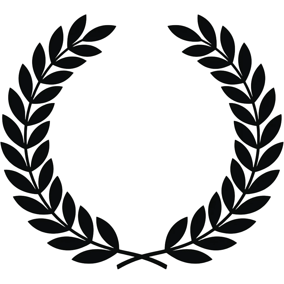 corona alloro nera emoji