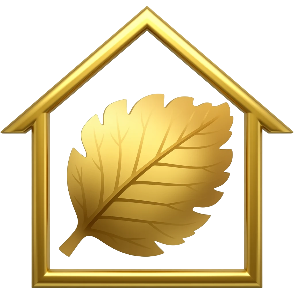 🌿 
🏠
I need those emojis to be gold framed luxurious elegant and sleek for a design luxury poster
each one as an emoji independant emoji