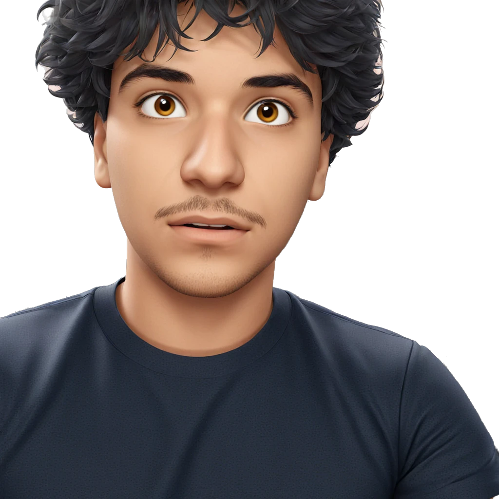 realistic portrait of a male emoji