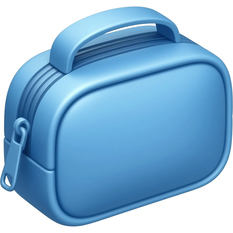 blue make up bag emoji