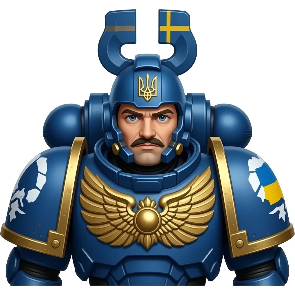 ukraine and sweden warhammer 40k space marine emoji