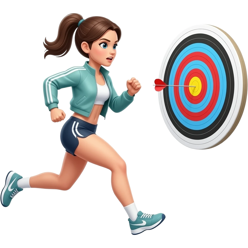 HEDEFE KOŞAN KADIN emoji