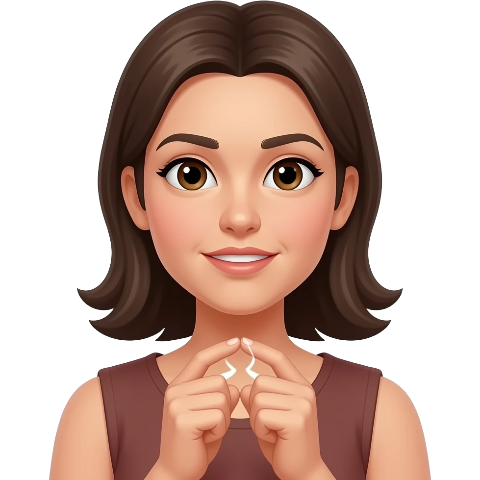 Cracking female emoji