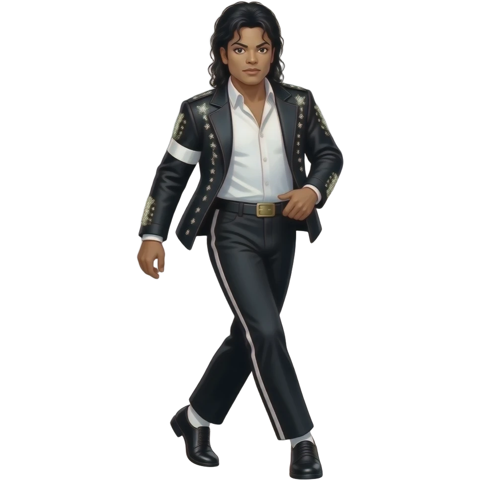 Micheal Jackson doing his famous pose emoji