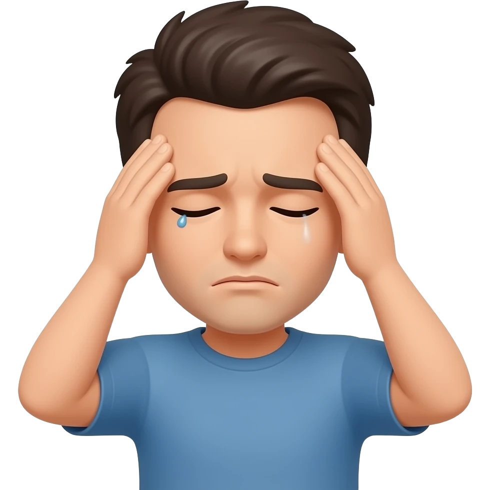 dizzy tired headache emoji