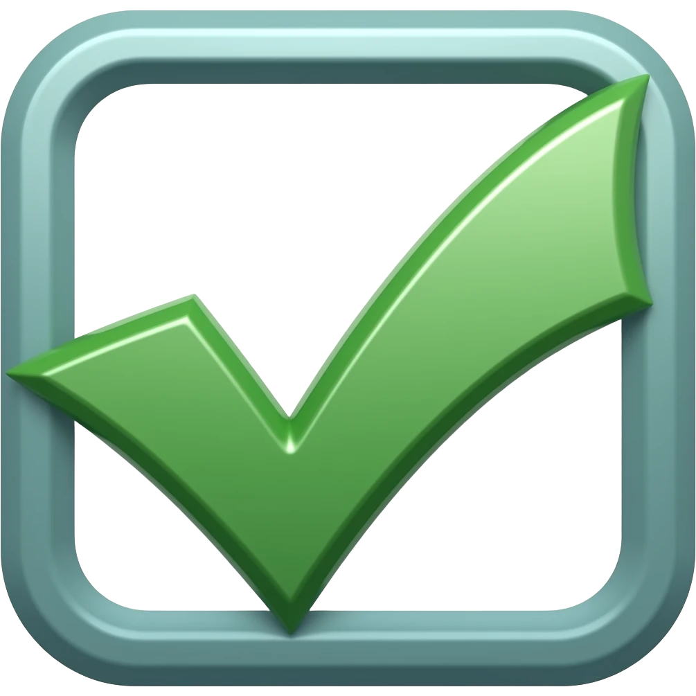 Verification mark emoji