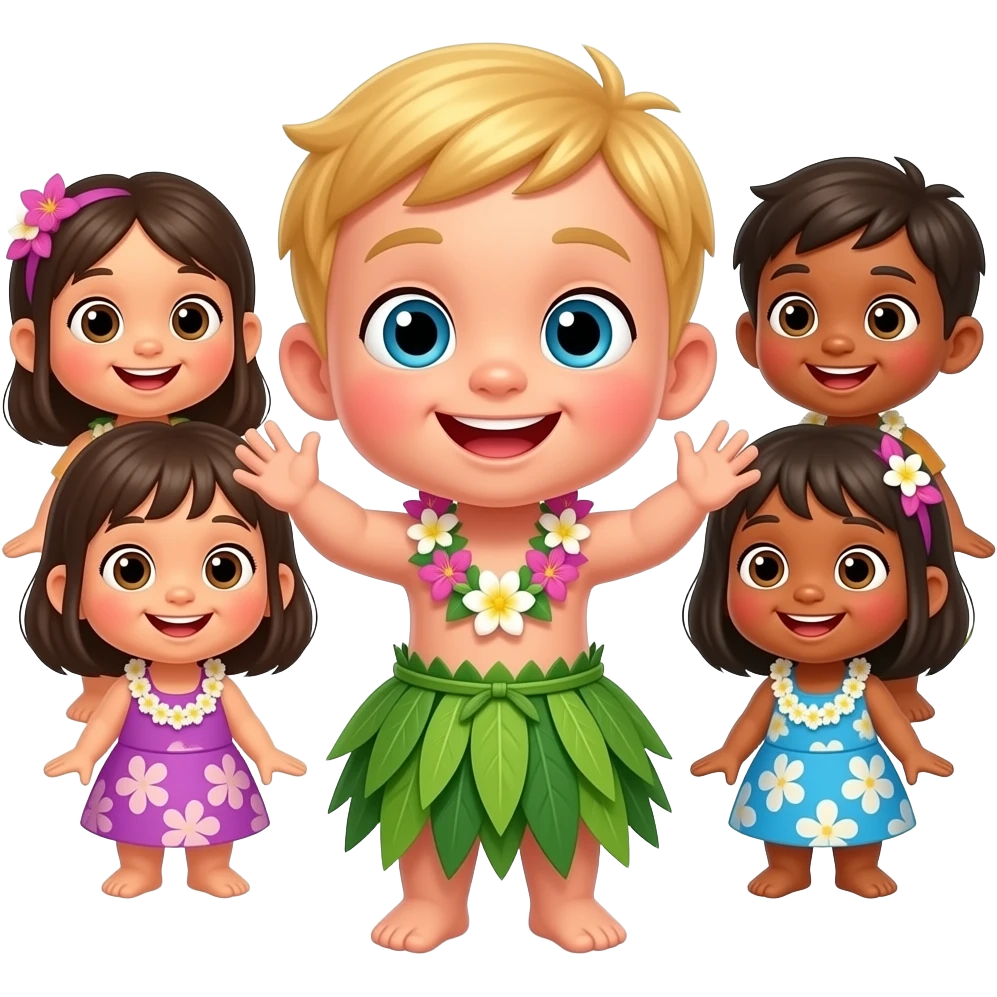 Baby boy Hawaiian menehune in preschool more menehune from Hawaii blonde baby going to school show younger and more menehune emoji