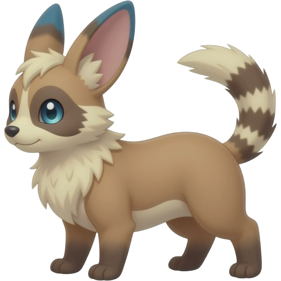 Randomly marked randomly colored Absol-Furret-Mankeulv-Civet-Genet-Marsupial-Ermine-hybrid emoji