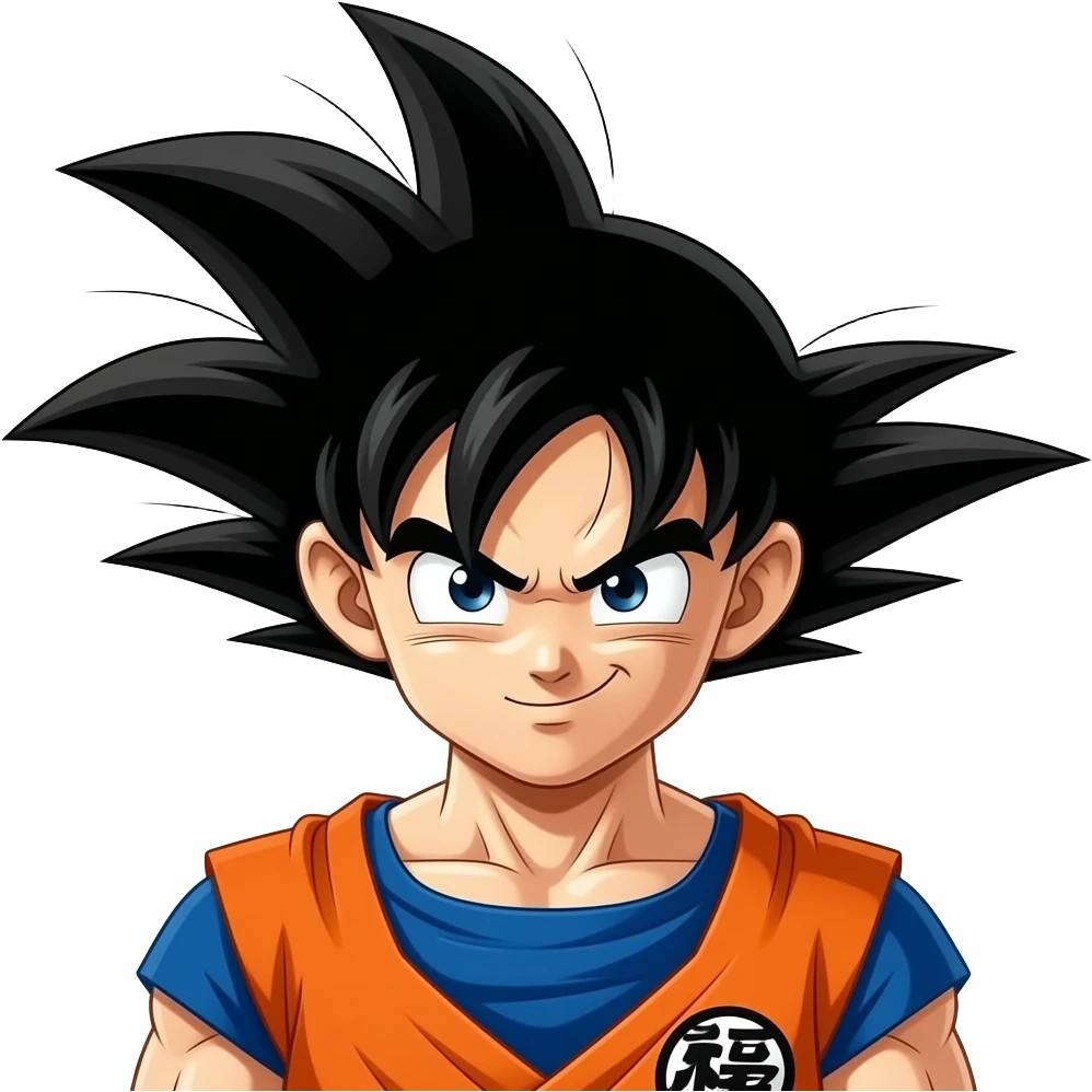 Goku doing kame hame ha emoji