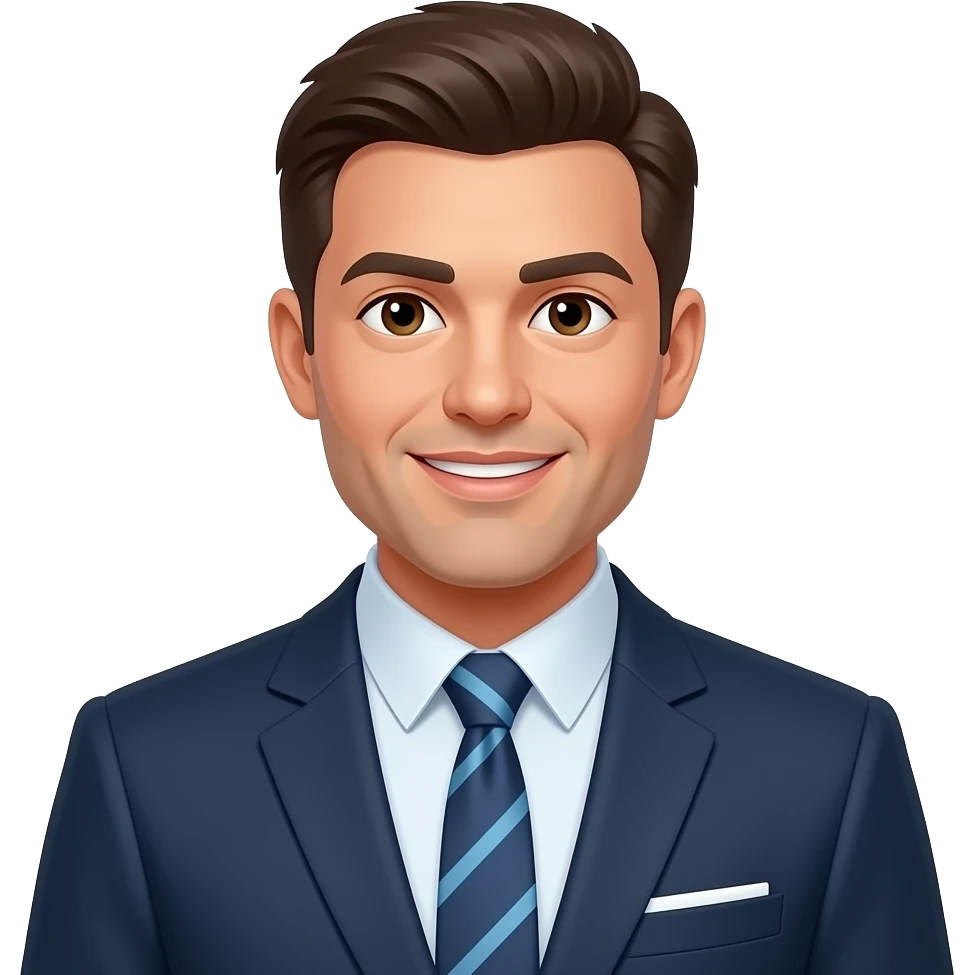 imagen que represente un lider con influencia sutil a sus colaboradores en caricaturas emoji