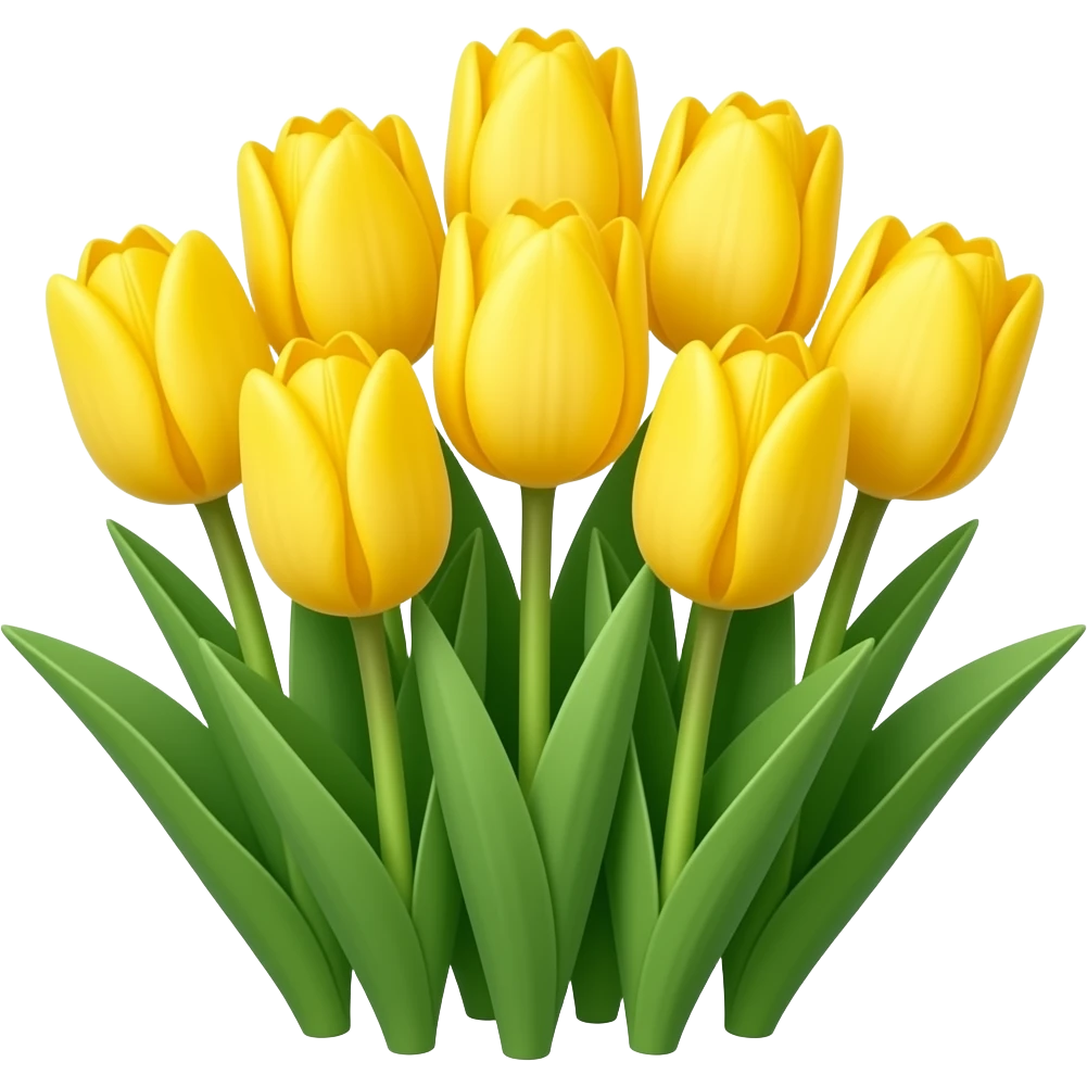 Yellow tulips emoji
